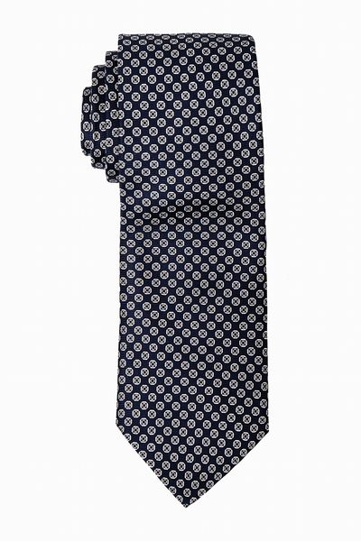 Cravatta in Seta Blu Dots - Fordi