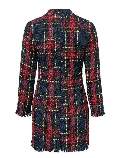 Lucia Long Sleeve Tweed Dress - Fordi